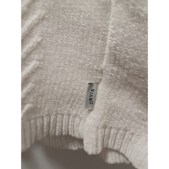 Orvis Women's Ivory Pullover Crewneck Winter Sweater Size Large - Picture 3 of 9